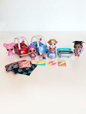 LOL Surprise Dolls with Cozy Coupe Cars and Accessories